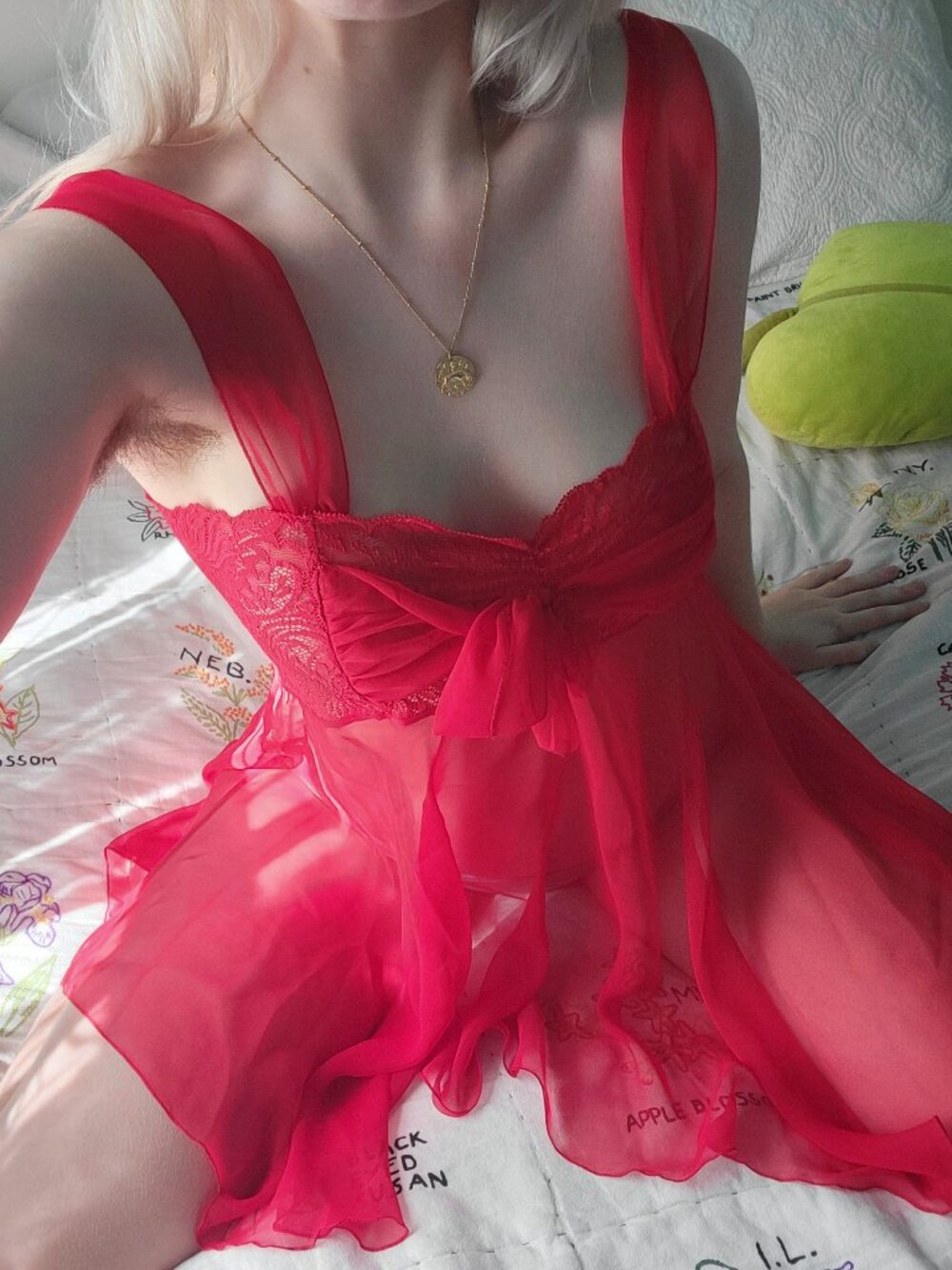 ❝ Victoria's Secret red sheer babydoll slip 🌹⋆ ❞